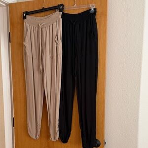 Ci Sono Black and Tan Joggers - Pair